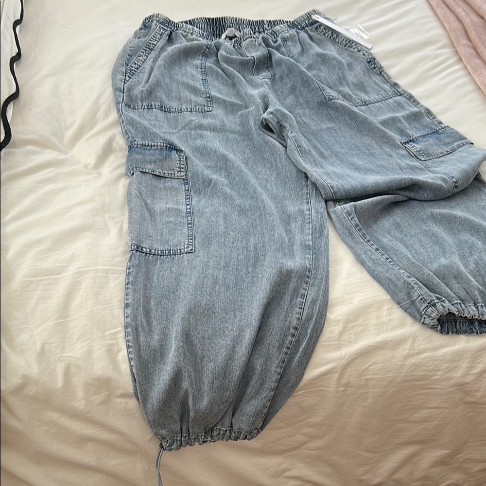 Stylish Gray Cargo Joggers